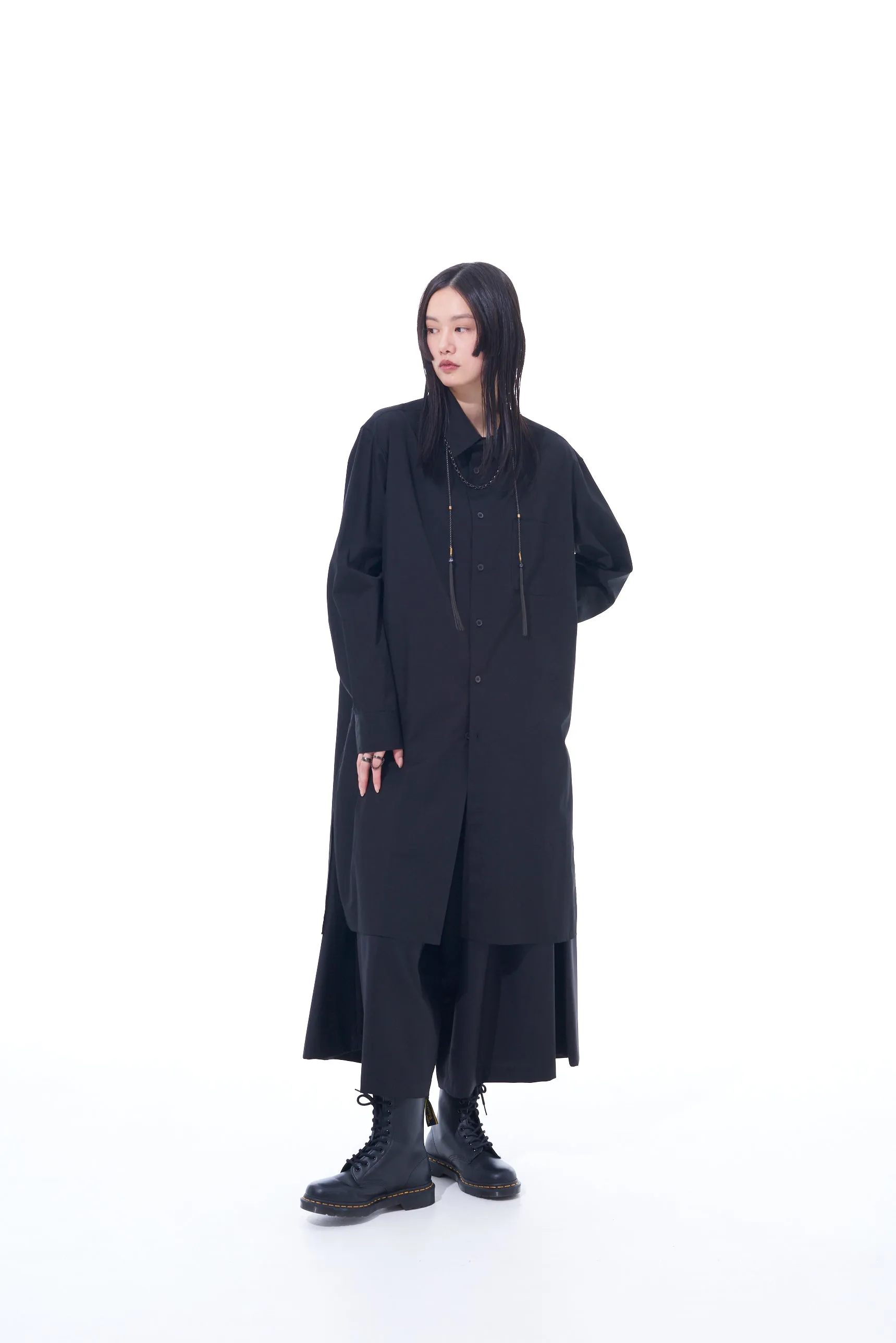 100/2 BROAD REGULAR COLLAR LOOSE FIT LONG SHIRT