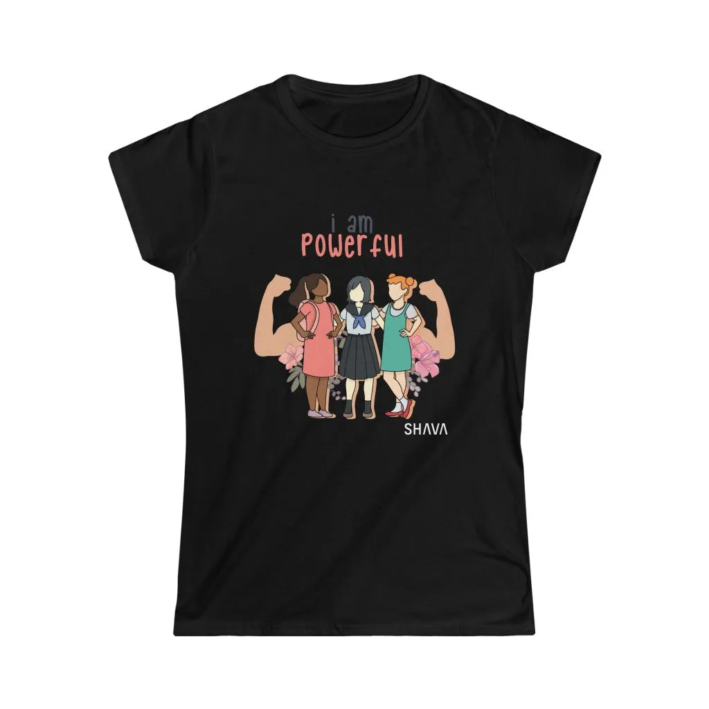 Affirmation Feminist Pro Choice T-Shirt Women’s Size - I Am Powerful (Little Girls)