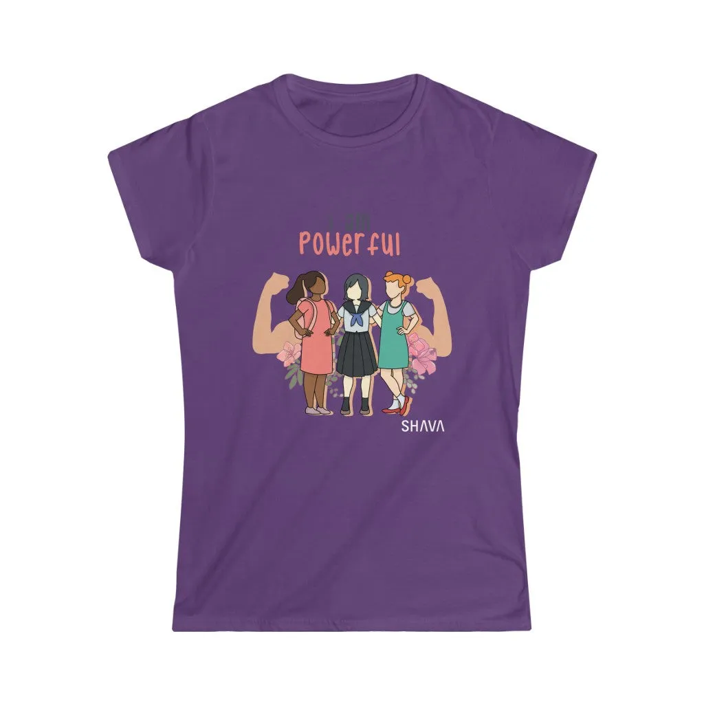 Affirmation Feminist Pro Choice T-Shirt Women’s Size - I Am Powerful (Little Girls)