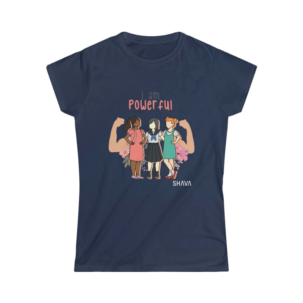 Affirmation Feminist Pro Choice T-Shirt Women’s Size - I Am Powerful (Little Girls)