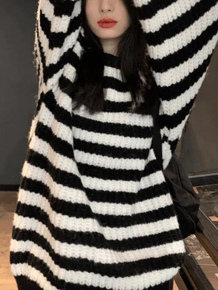 Cozy Striped Pullover Sweater