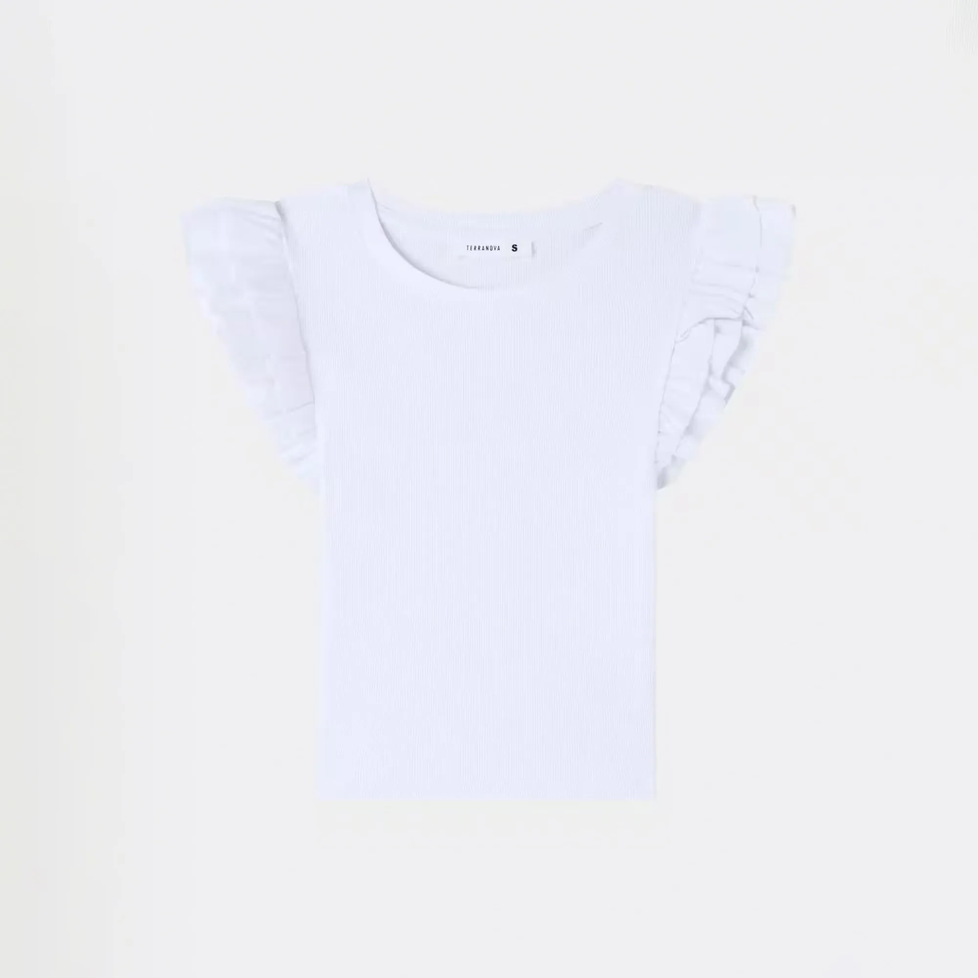 Cropped Crew Neck T-Shirt