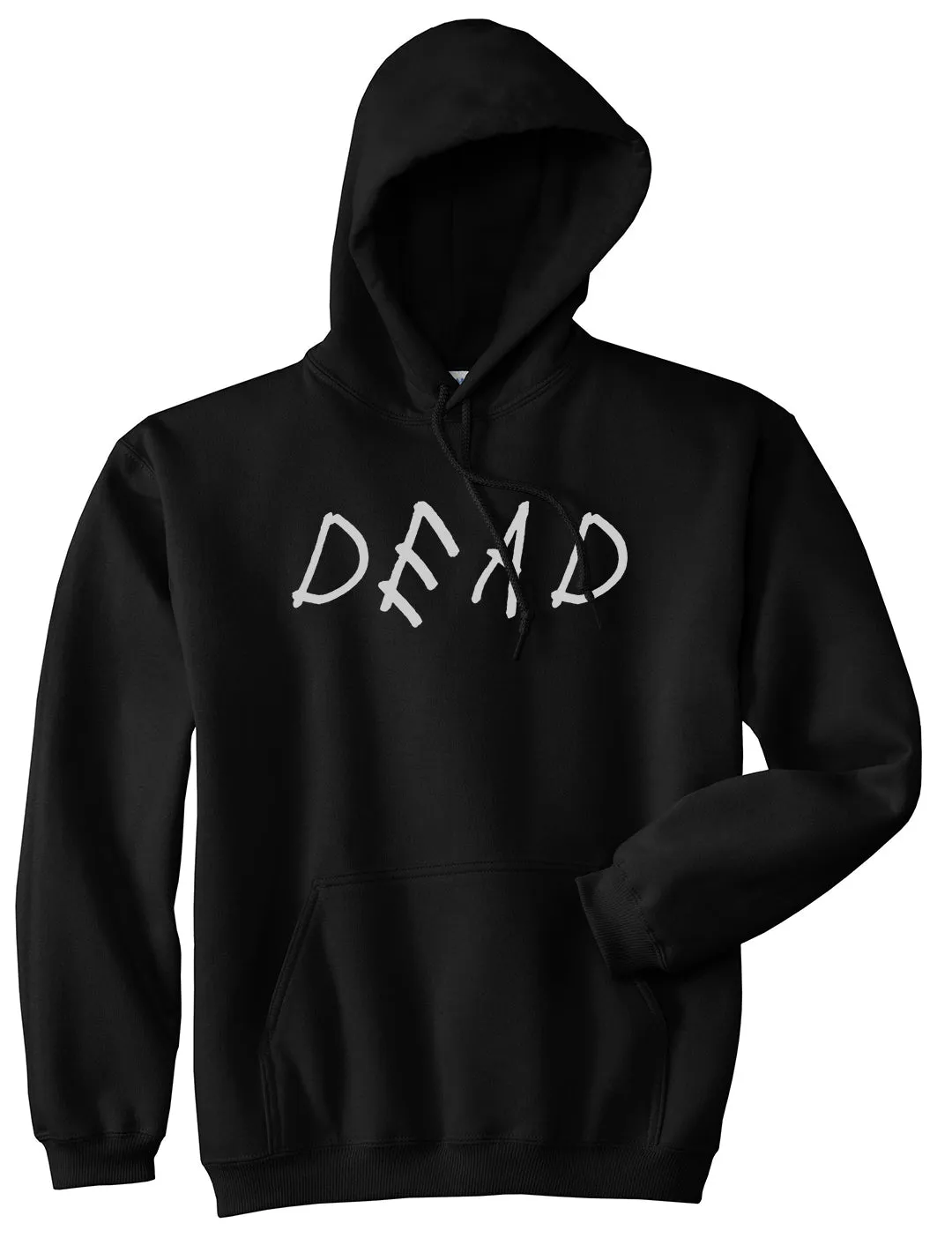 Dead Font Mens Pullover Hoodie