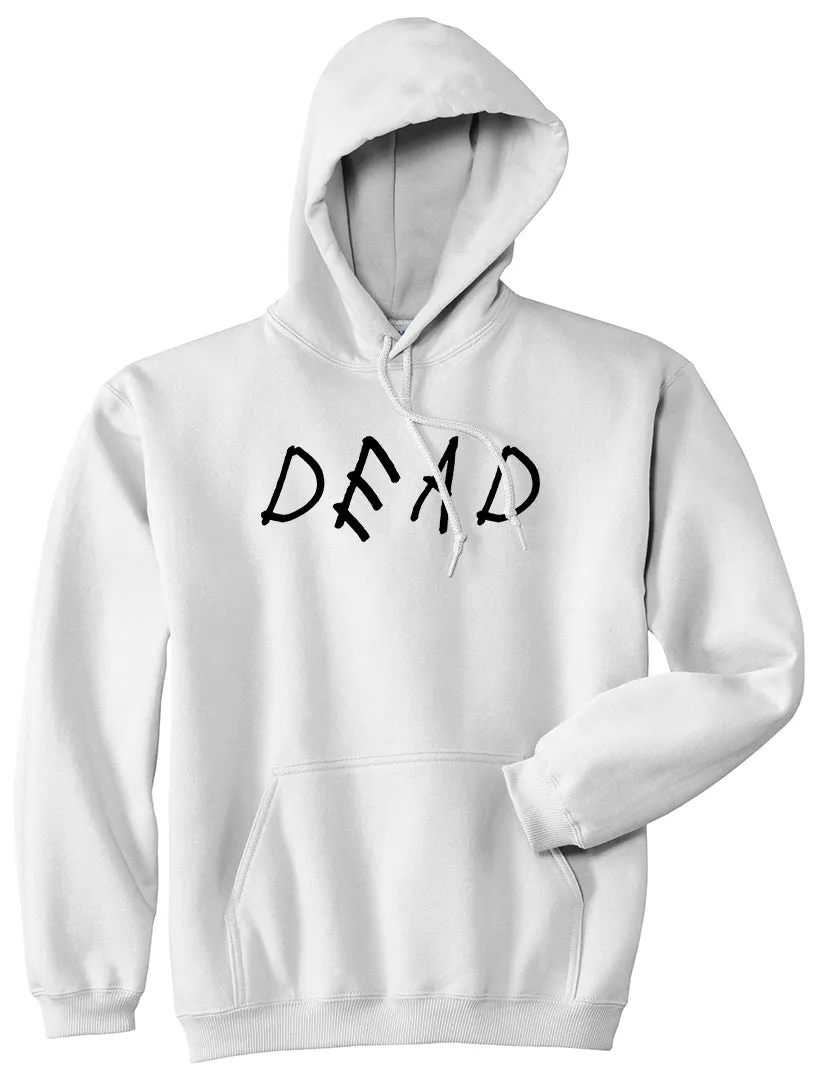 Dead Font Mens Pullover Hoodie