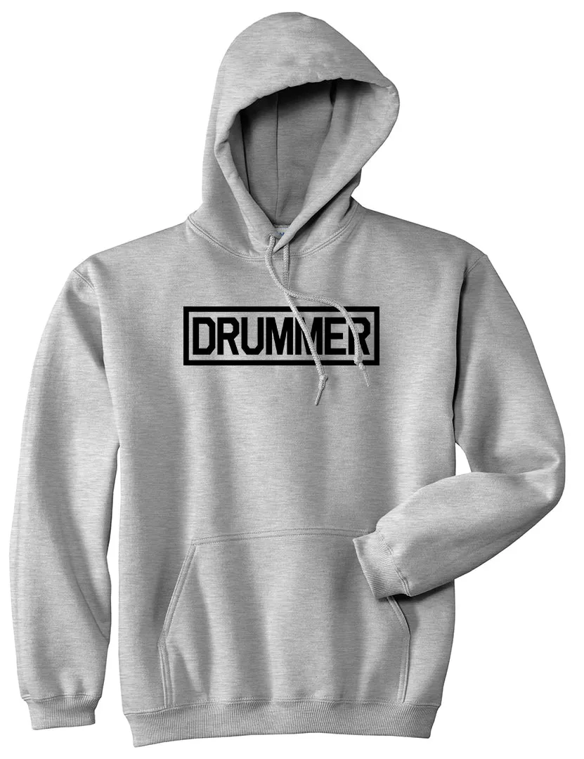 Drummer Drum Box Mens Pullover Hoodie