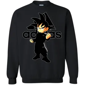 Goku Adidas Black T-shirt Crewneck Pullover Sweatshirt