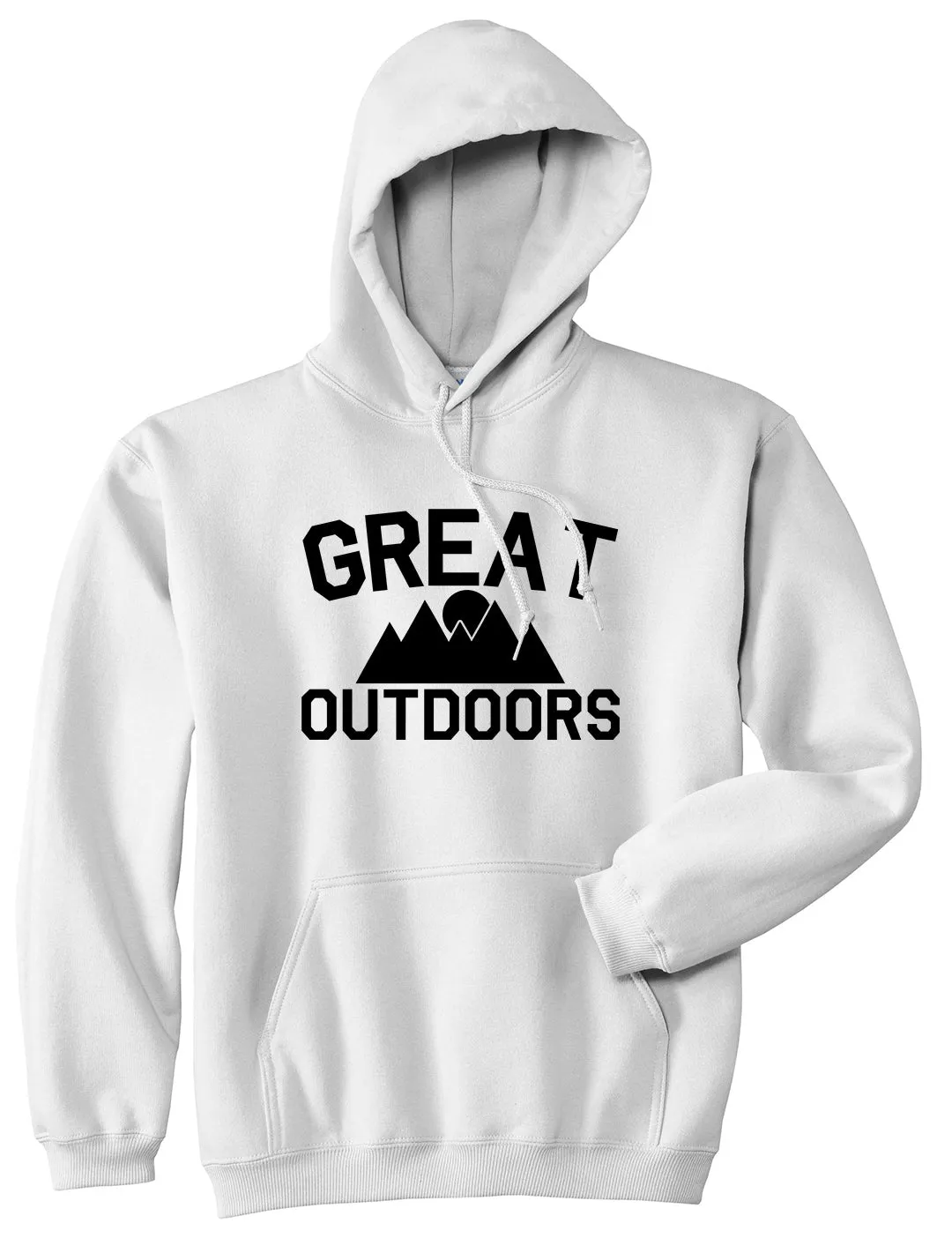 Great Outdoors Camping Mens Pullover Hoodie