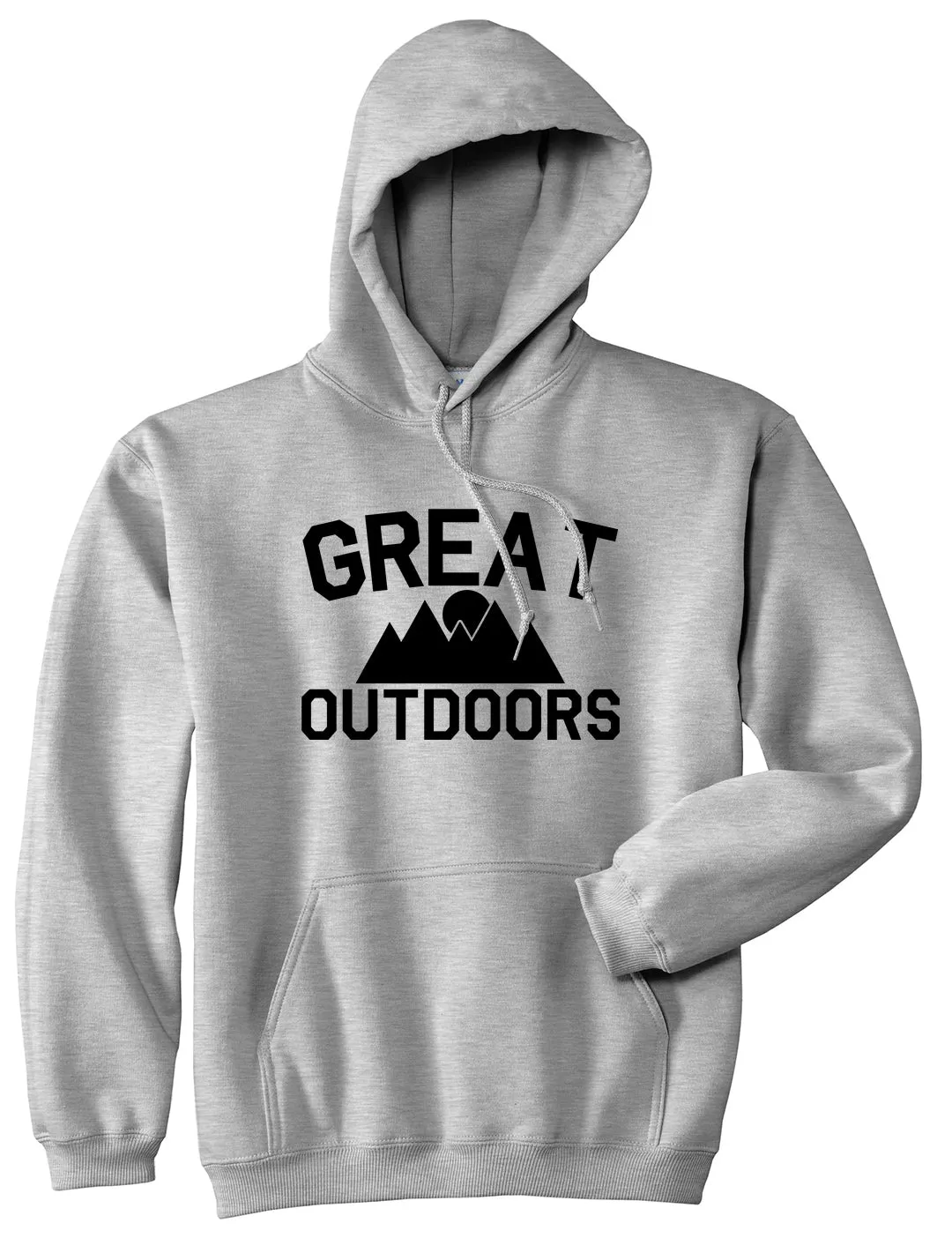 Great Outdoors Camping Mens Pullover Hoodie