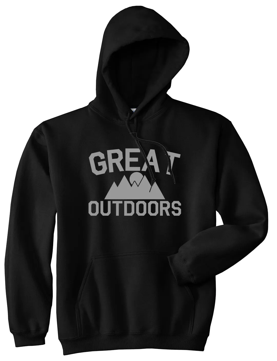 Great Outdoors Camping Mens Pullover Hoodie