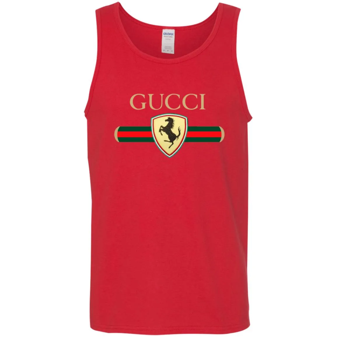 Gucci Ferrari T-shirt Men Cotton Tank