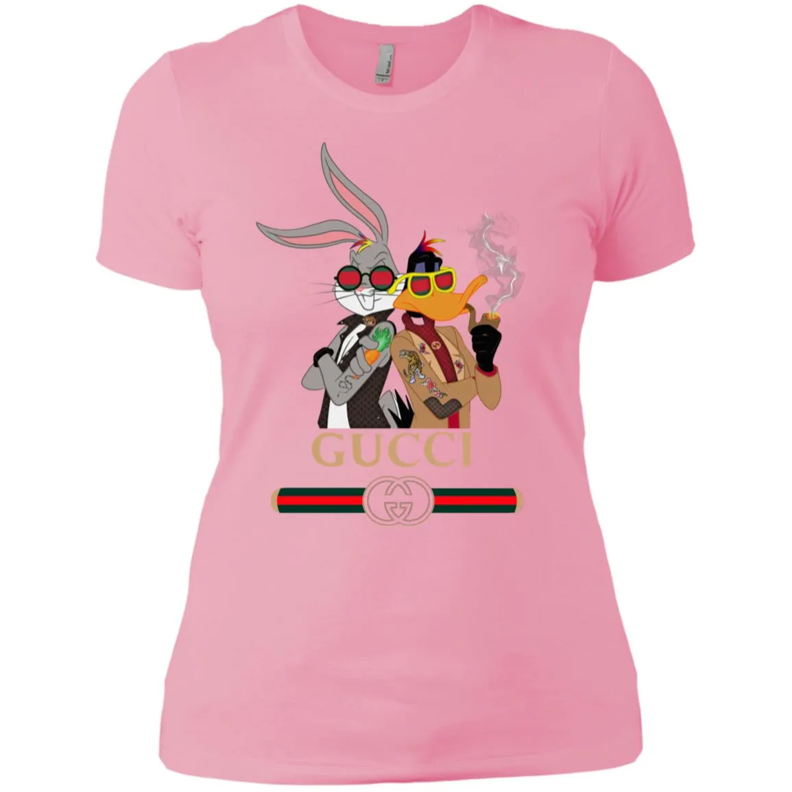 Gucci Trending T-shirt Rabbit And Donald T-shirt Women Cotton T-Shirt