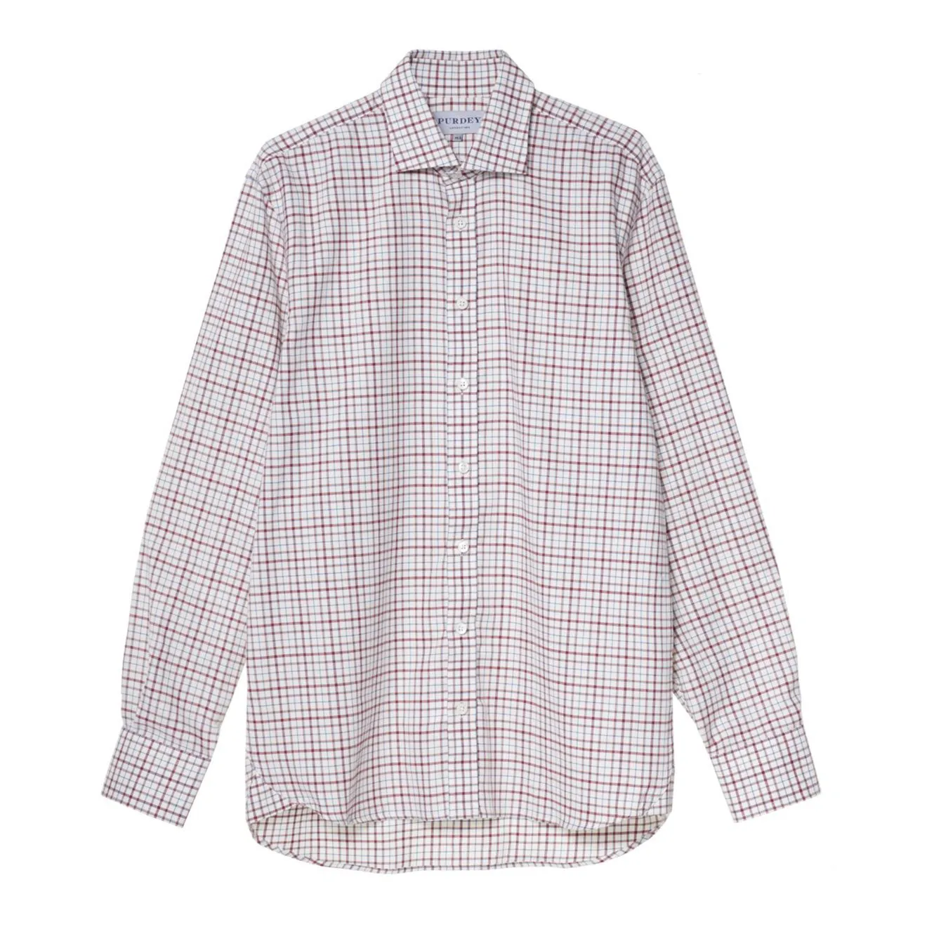 James Purdey Multi Check L/S Shirt Multi Red