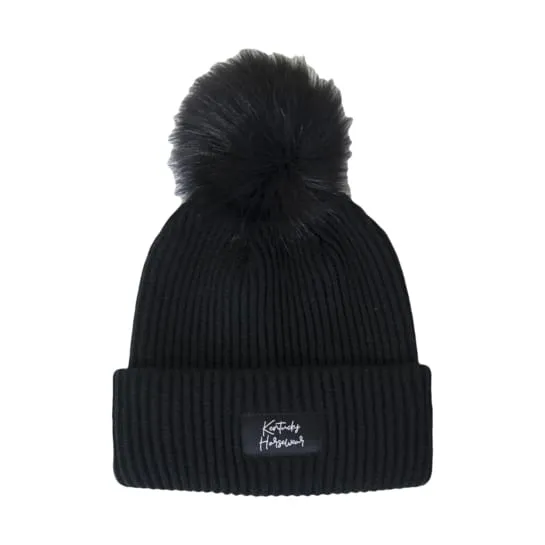 Kentucky Beanie Pom Pom Black