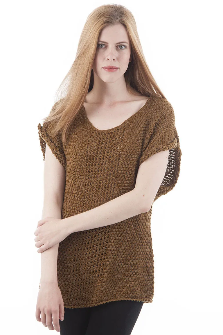 Knitted Short Sleeve Jumper