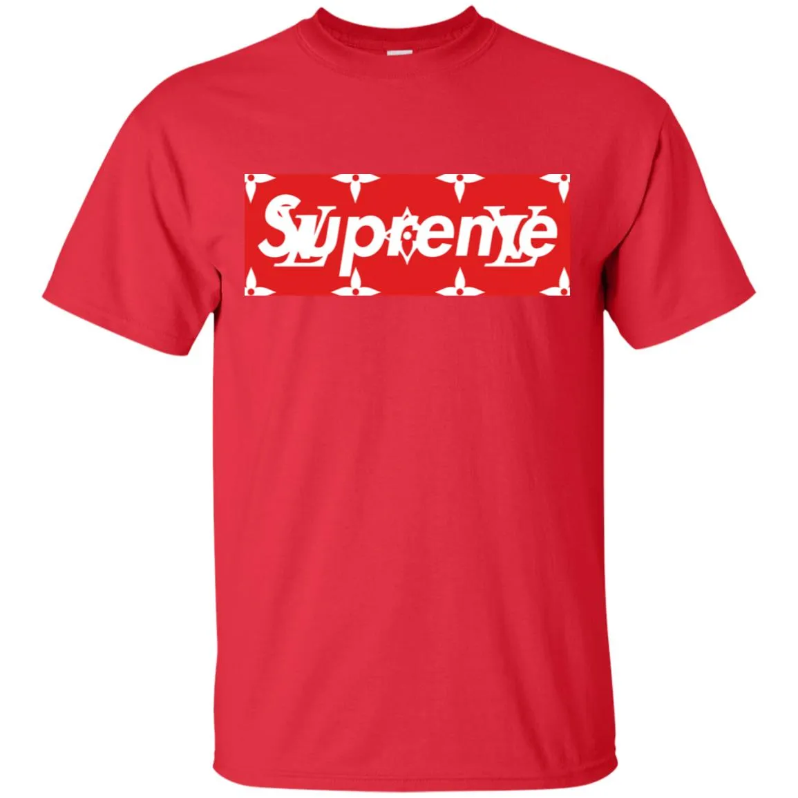 Louis Vuitton Box Supreme T-shirt Men Cotton T-Shirt