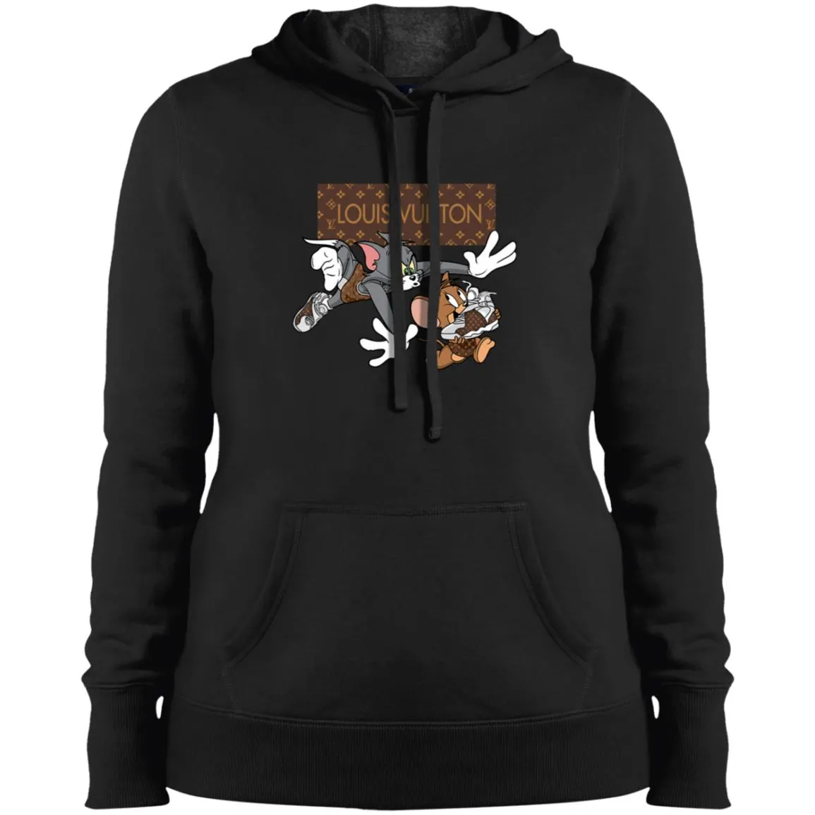 Louis Vuitton Cartoon Tom And Jerry T-shirt Women Hooded Sweatshirt