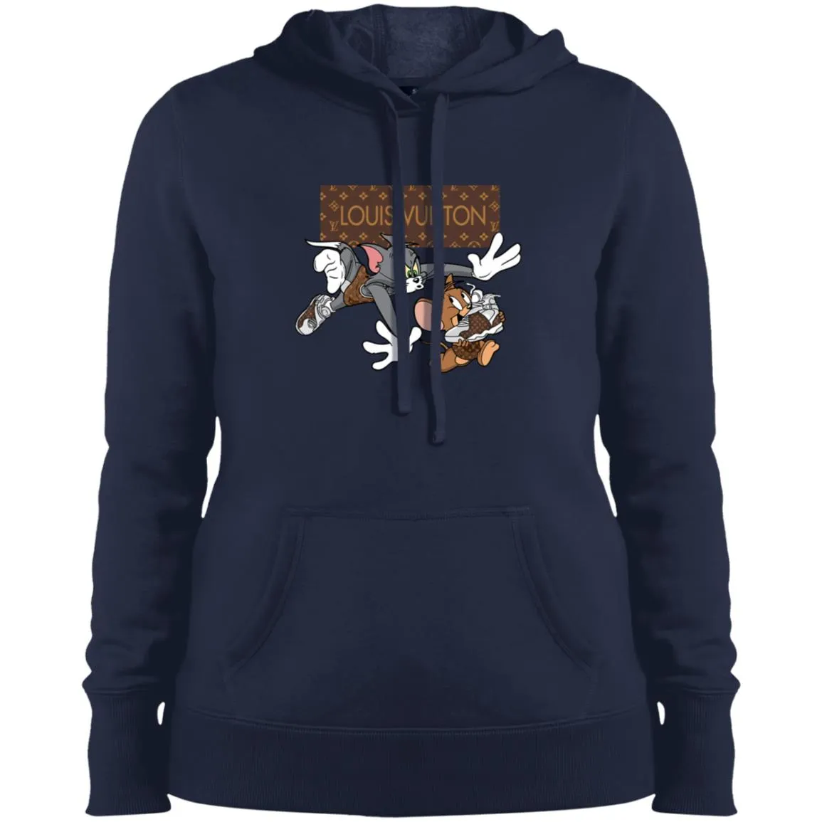 Louis Vuitton Cartoon Tom And Jerry T-shirt Women Hooded Sweatshirt