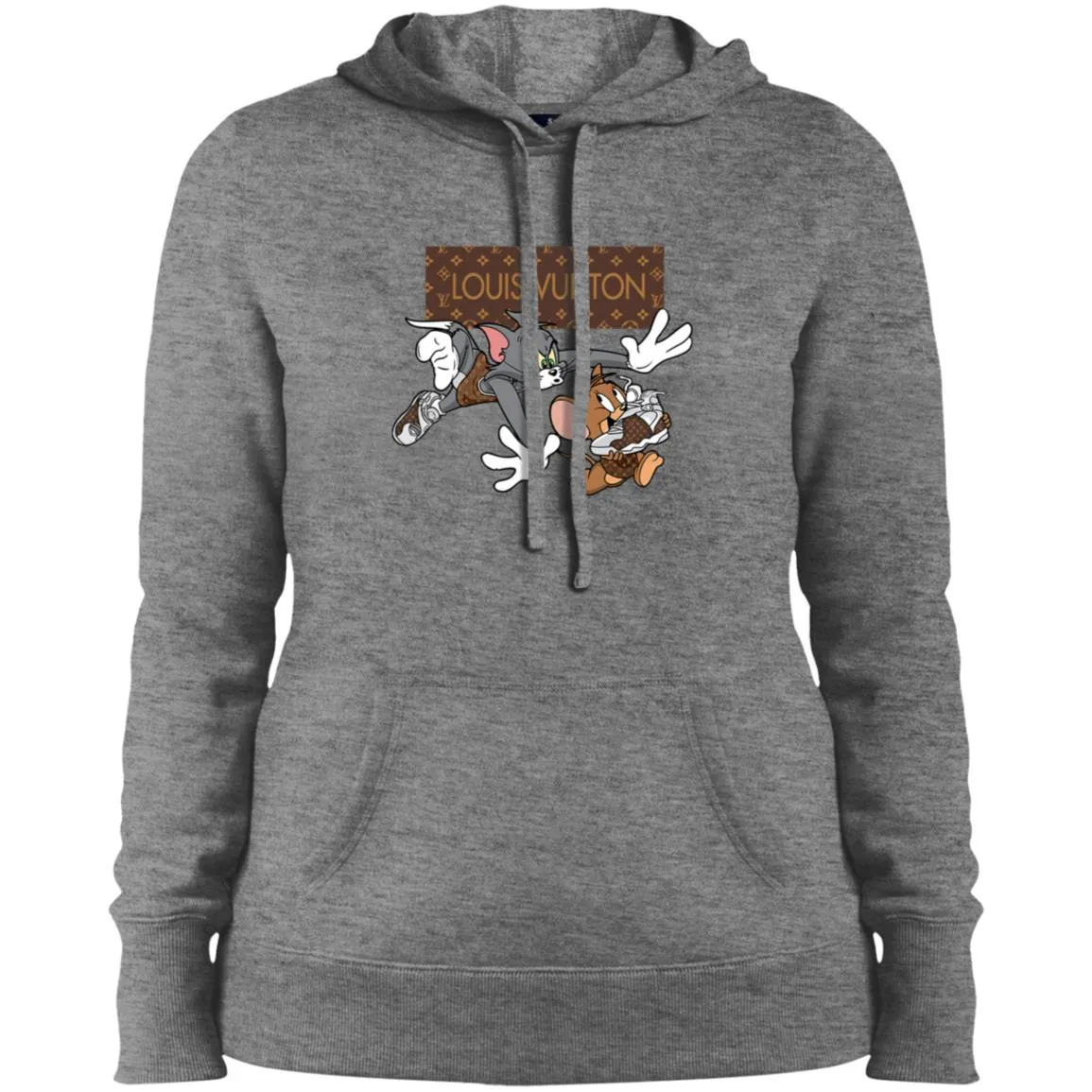 Louis Vuitton Cartoon Tom And Jerry T-shirt Women Hooded Sweatshirt