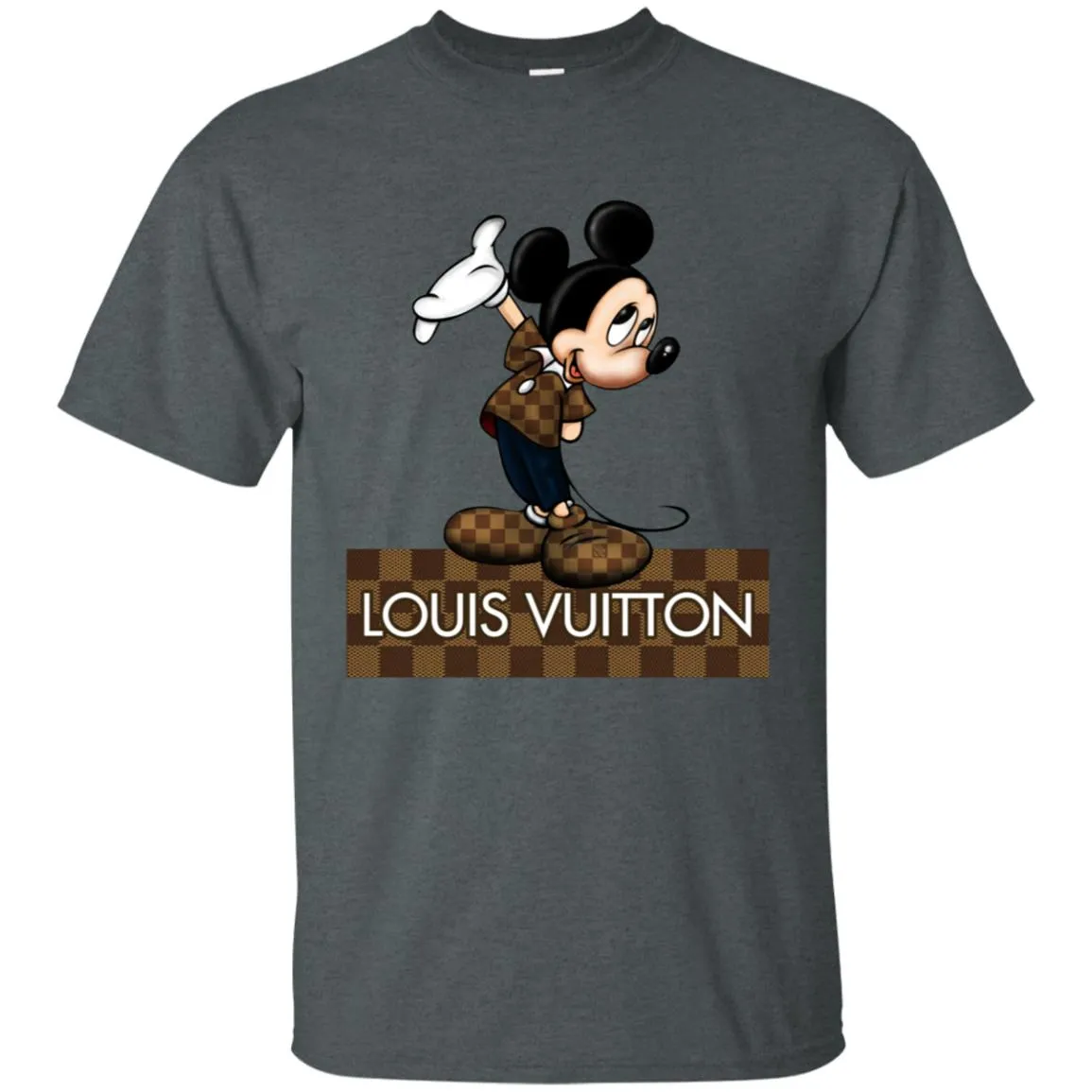 Louis Vuitton Mickey T-shirt Men Cotton T-Shirt