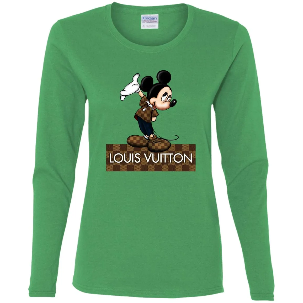 Louis Vuitton Mickey T-shirt Women Long Sleeve Shirt