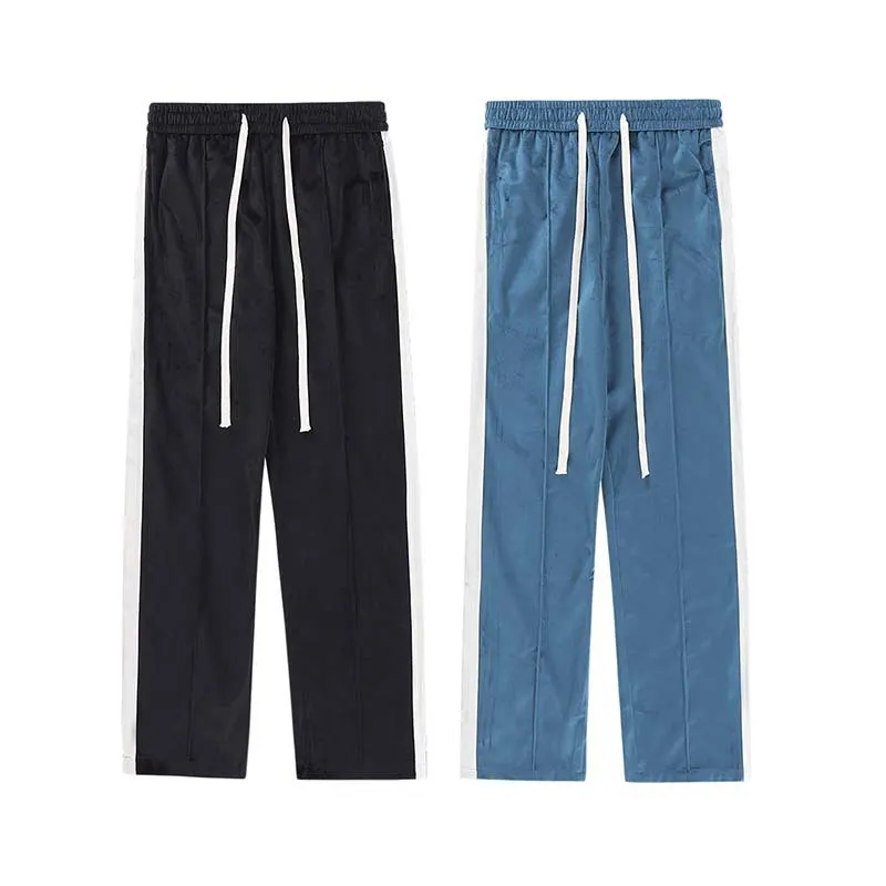 Mens Loose-fitting Casual Retro Clash Pants