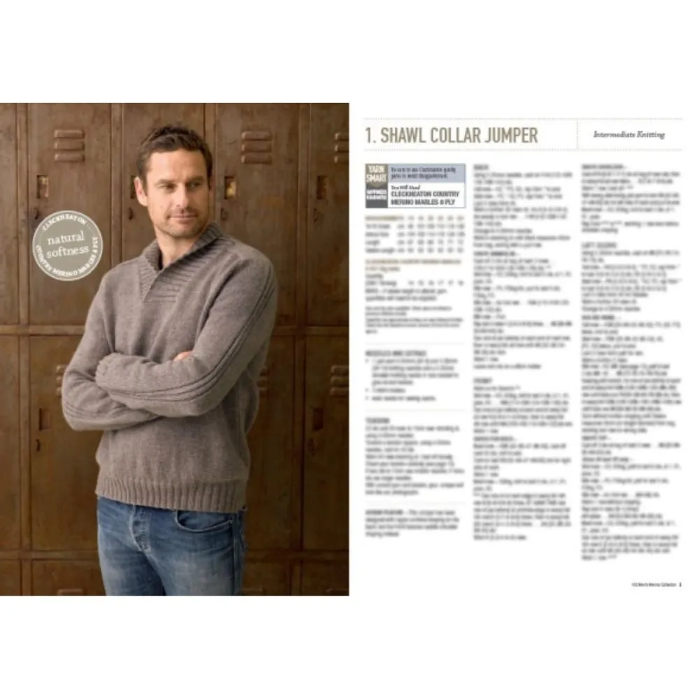 Mens Merino Collection Pattern Book (102)