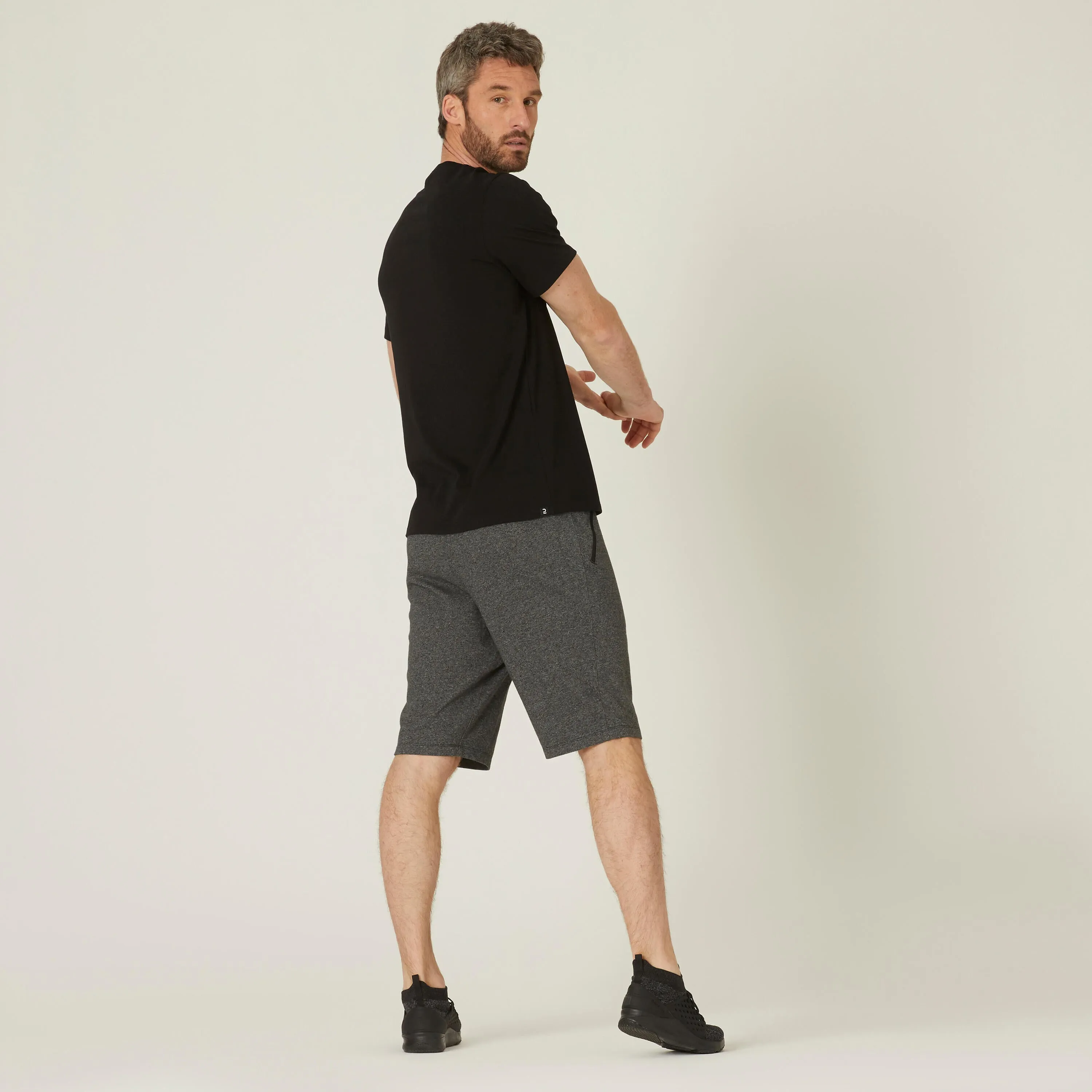 Men's shorts - 500 dark gray DOMYOS, dark gray