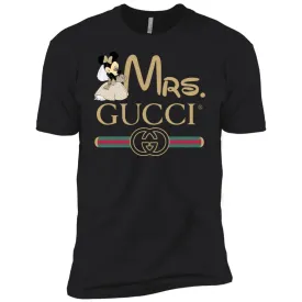 Mrs Minnie Gucci Couple Disney Shirt Valentine's Day T-shirt Men Short Sleeve T-Shirt