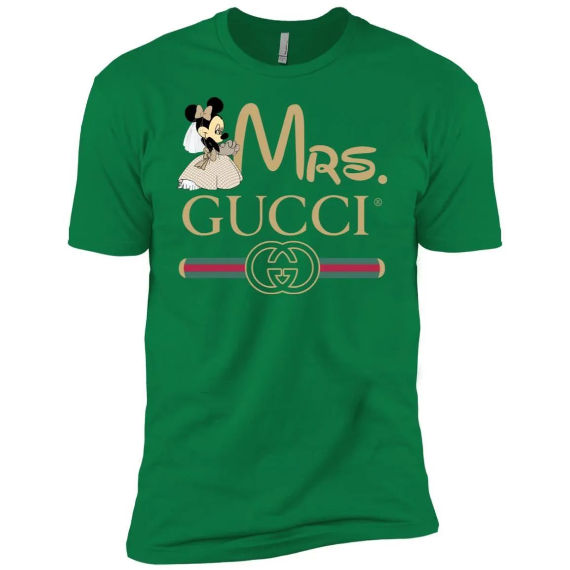 Mrs Minnie Gucci Couple Disney Shirt Valentine's Day T-shirt Men Short Sleeve T-Shirt