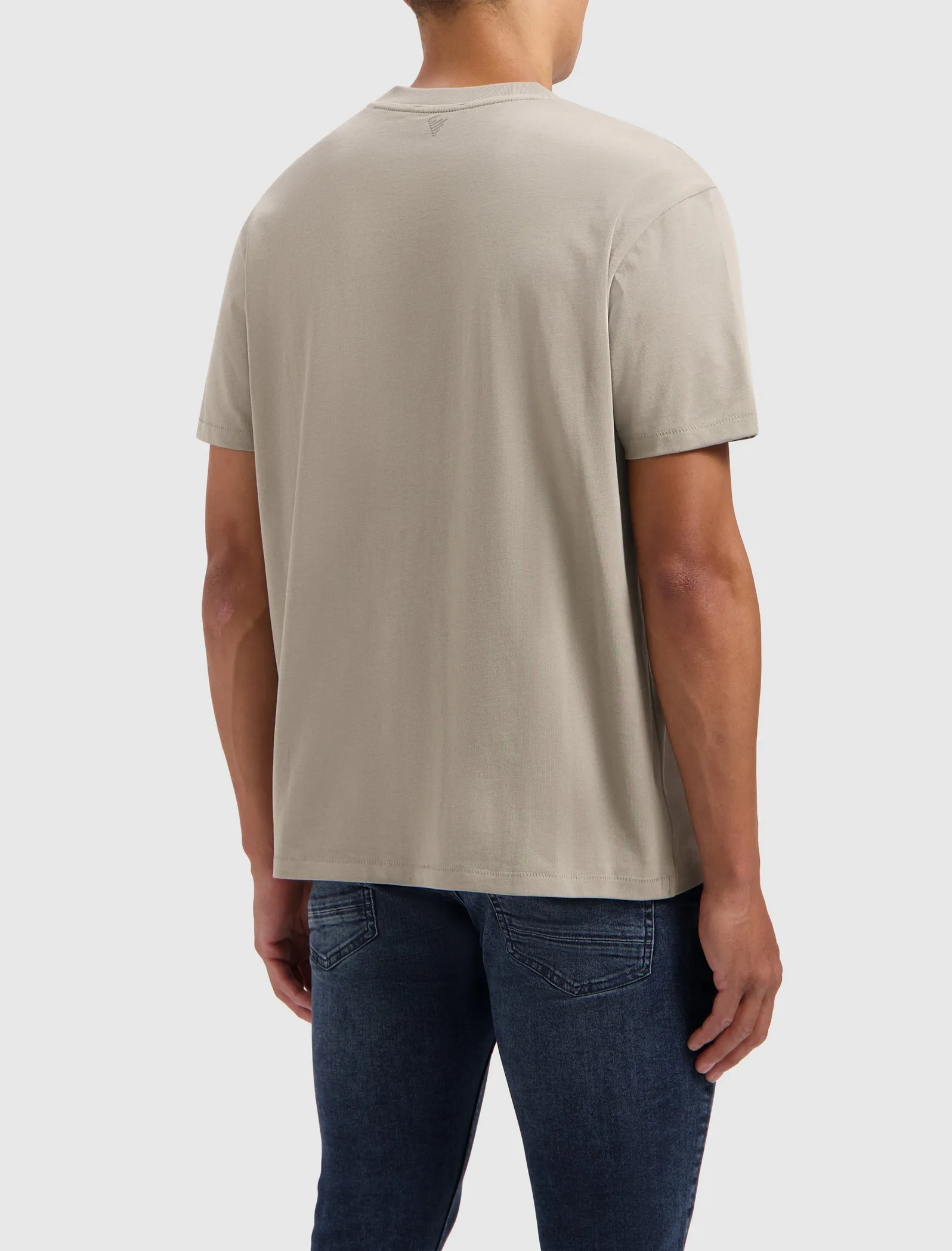 Organic Sideline Wordmark T-shirt | Taupe