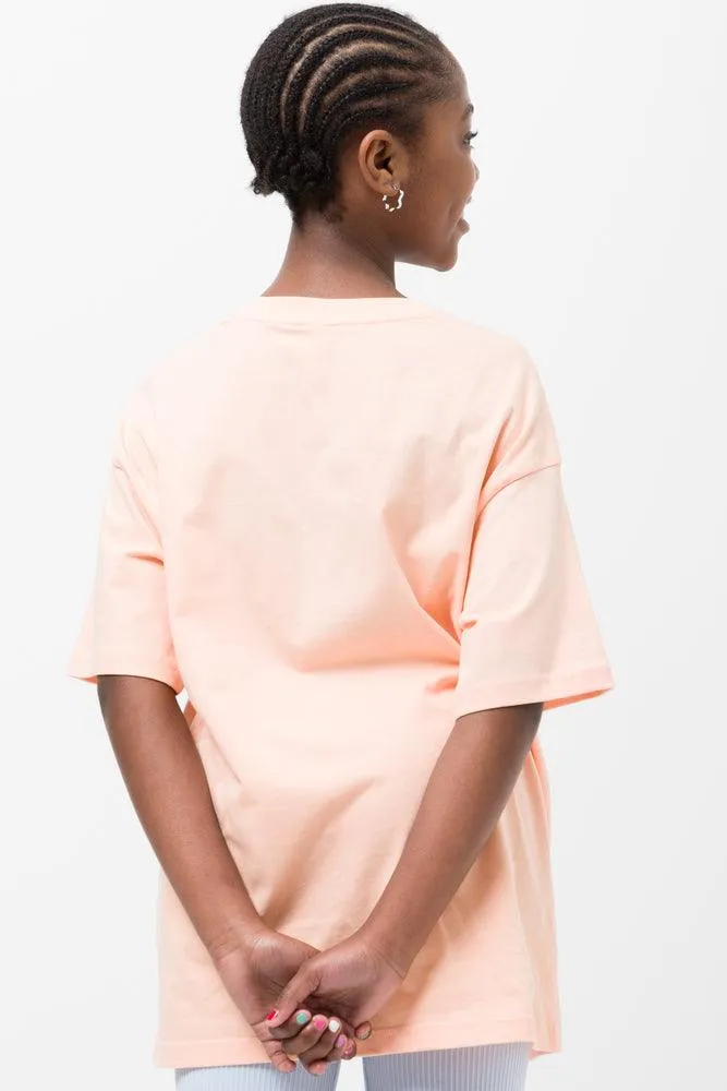 Oversized Short Sleeve T-Shirt Peach