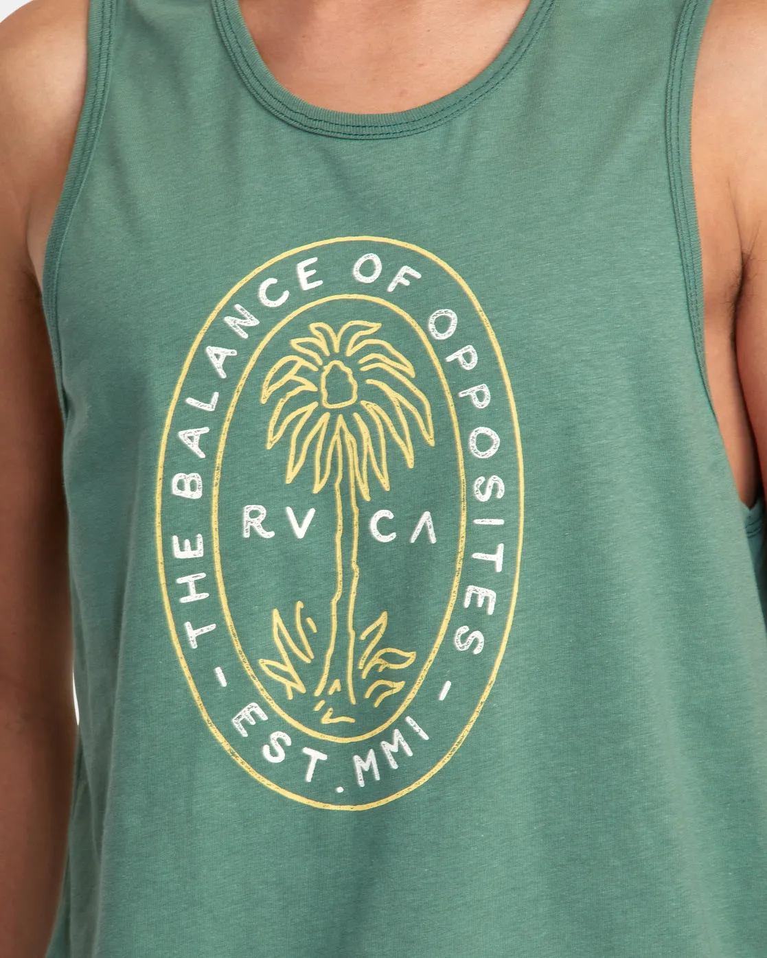 Palm Seal Tank Top - Spinach