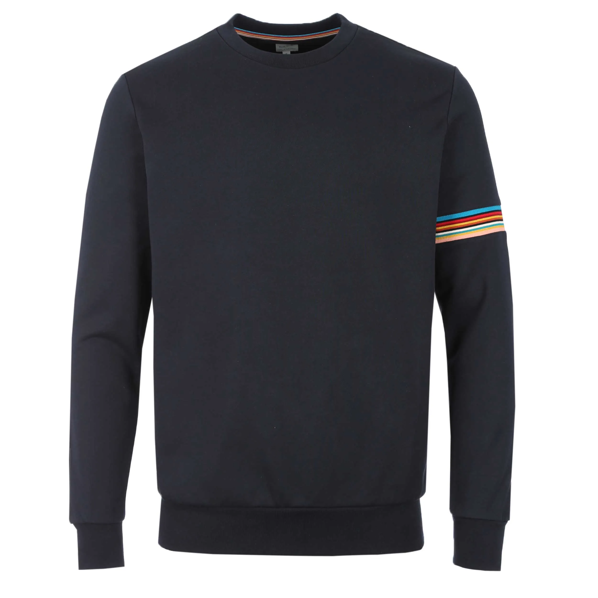 Paul Smith Stripe Detail Sweat Top in Navy