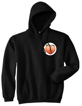 Peach Chest Mens Pullover Hoodie