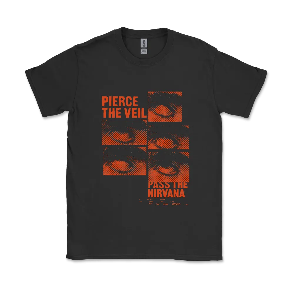 Pierce The Veil / Red Eye Roll Black T-Shirt