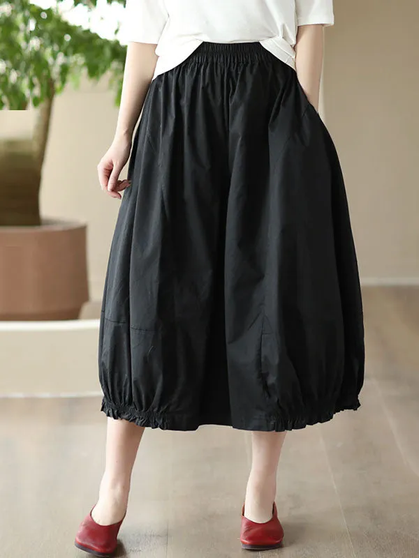 Pleated Cropped Loose Casual Pants Bottoms