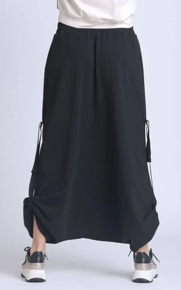 Plus Size Black Skirt Pants