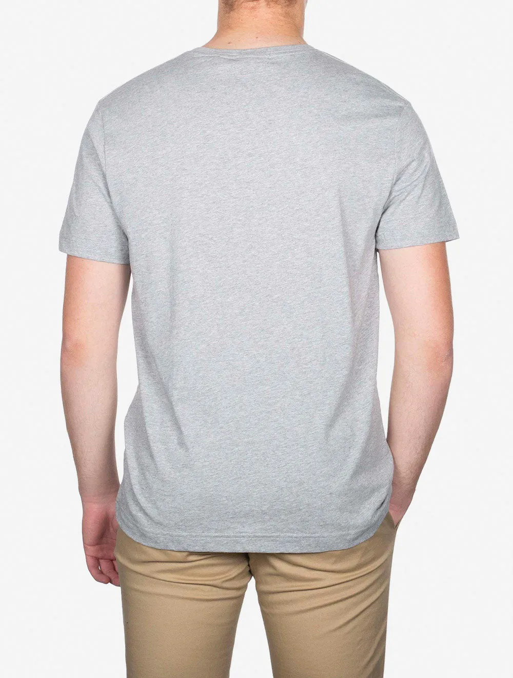 Regular Shield Short Sleeve T-Shirt Grey Melange