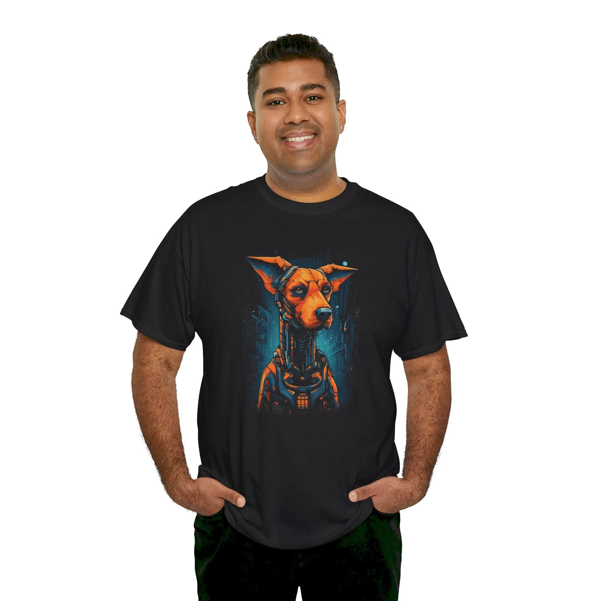 Robo Dogge T-Shirt | T-Shirt für Sci-Fi Fans und Hundeliebhaber