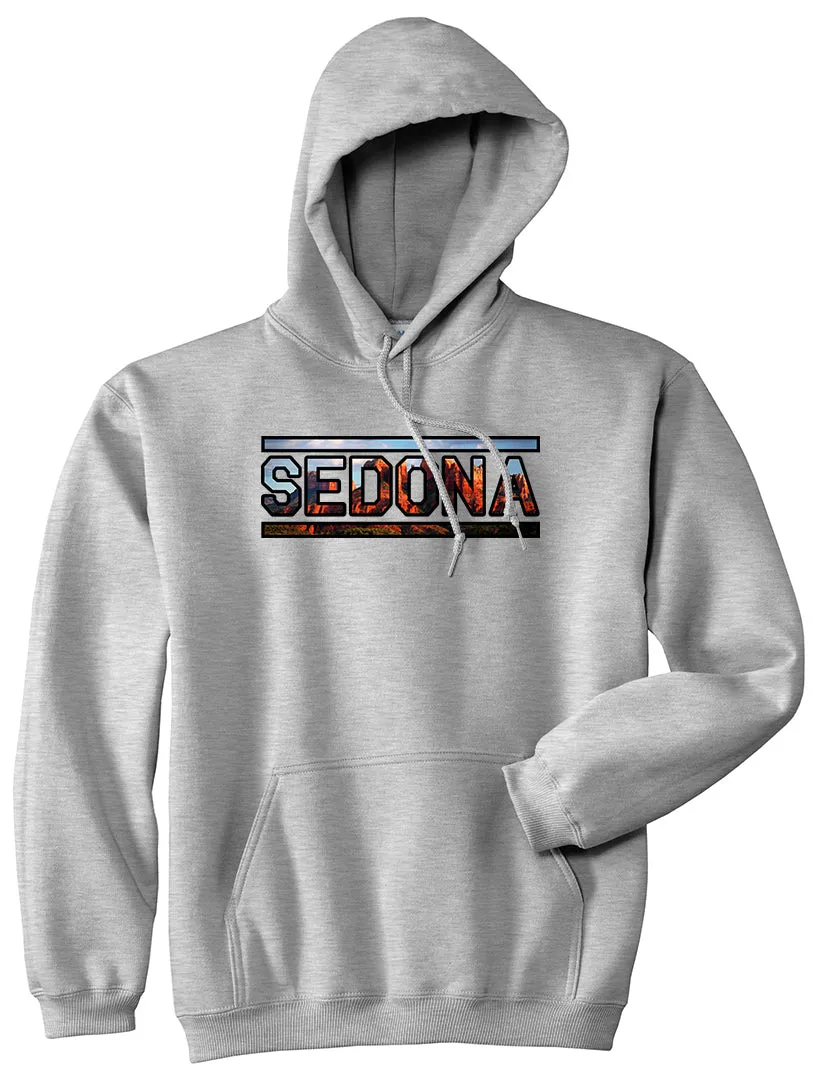 Sedona Red Rock Mountains Mens Pullover Hoodie