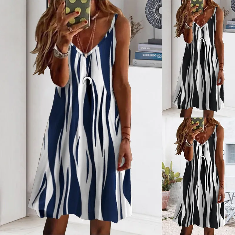 Striped loose dress