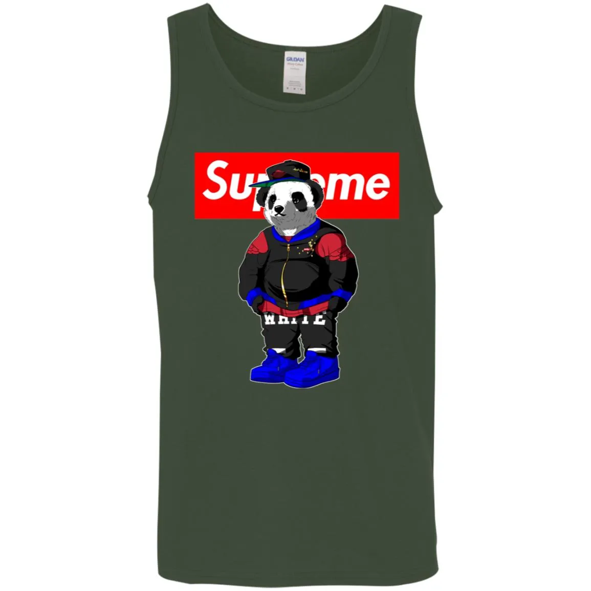 Supreme Bear Trending T-shirt Men Cotton Tank