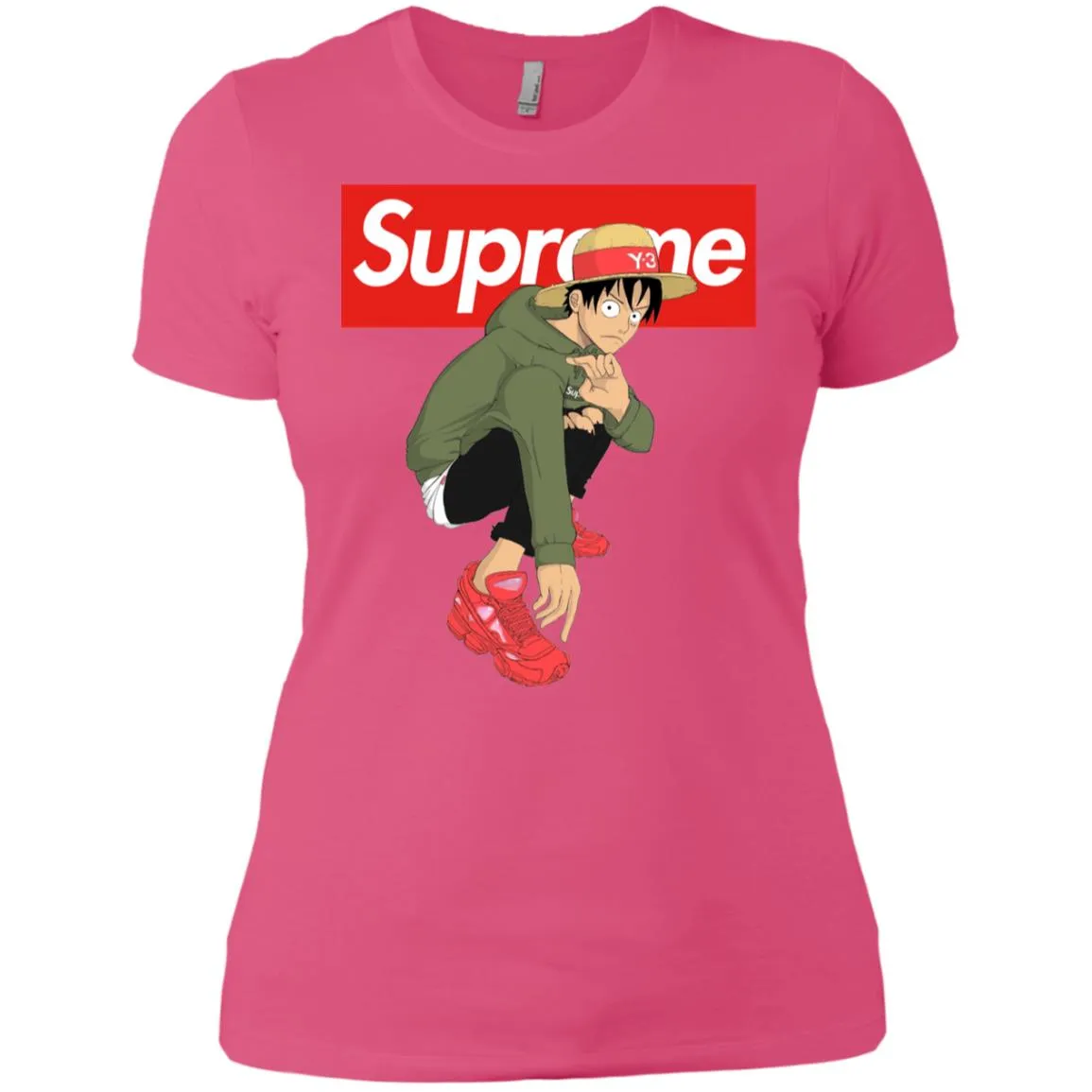 Supreme One Piece Y3 T-shirt Women Cotton T-Shirt