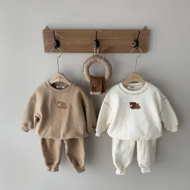 The Lazy Bear Soft and Sweet Baby Sweater and Pant Set