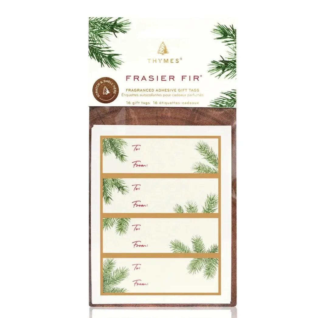 Thymes Frasier Fir Fragranced Adhesive Gift Tags