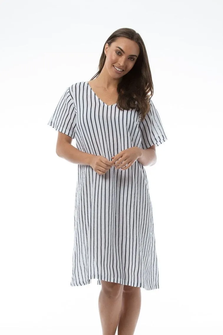 V-neck Stripe Dress - Willa dress