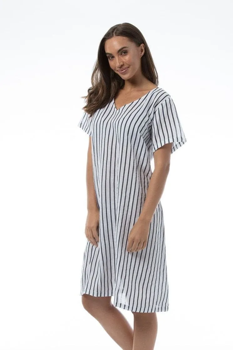 V-neck Stripe Dress - Willa dress