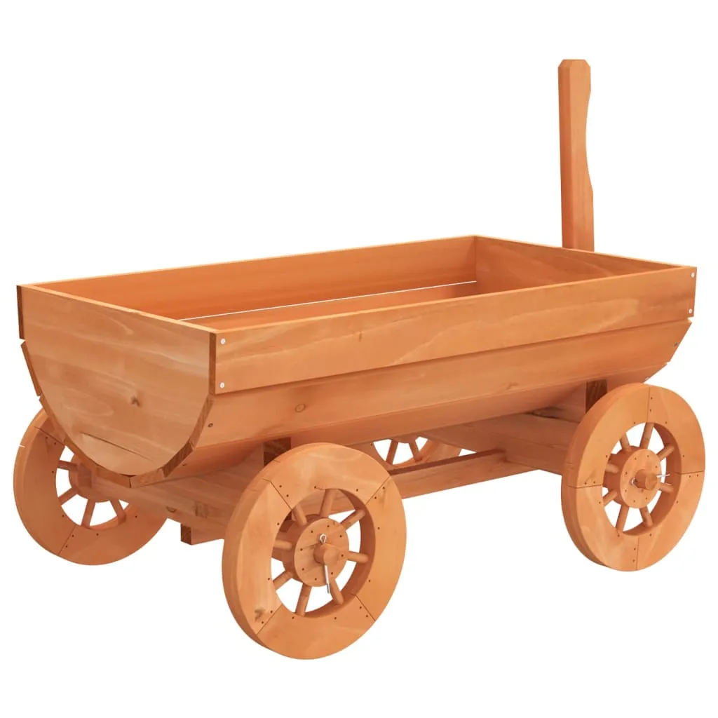 vidaXL Decorative Wagon 70x43x54 cm Solid Wood Fir