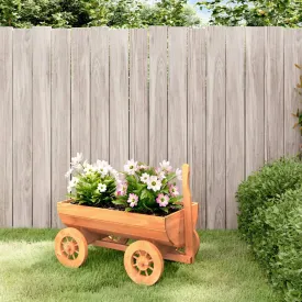 vidaXL Decorative Wagon 70x43x54 cm Solid Wood Fir