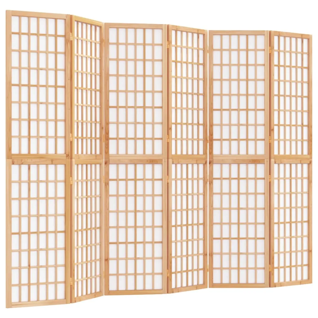 vidaXL Folding 6-Panel Room Divider Japanese Style 240x170 cm